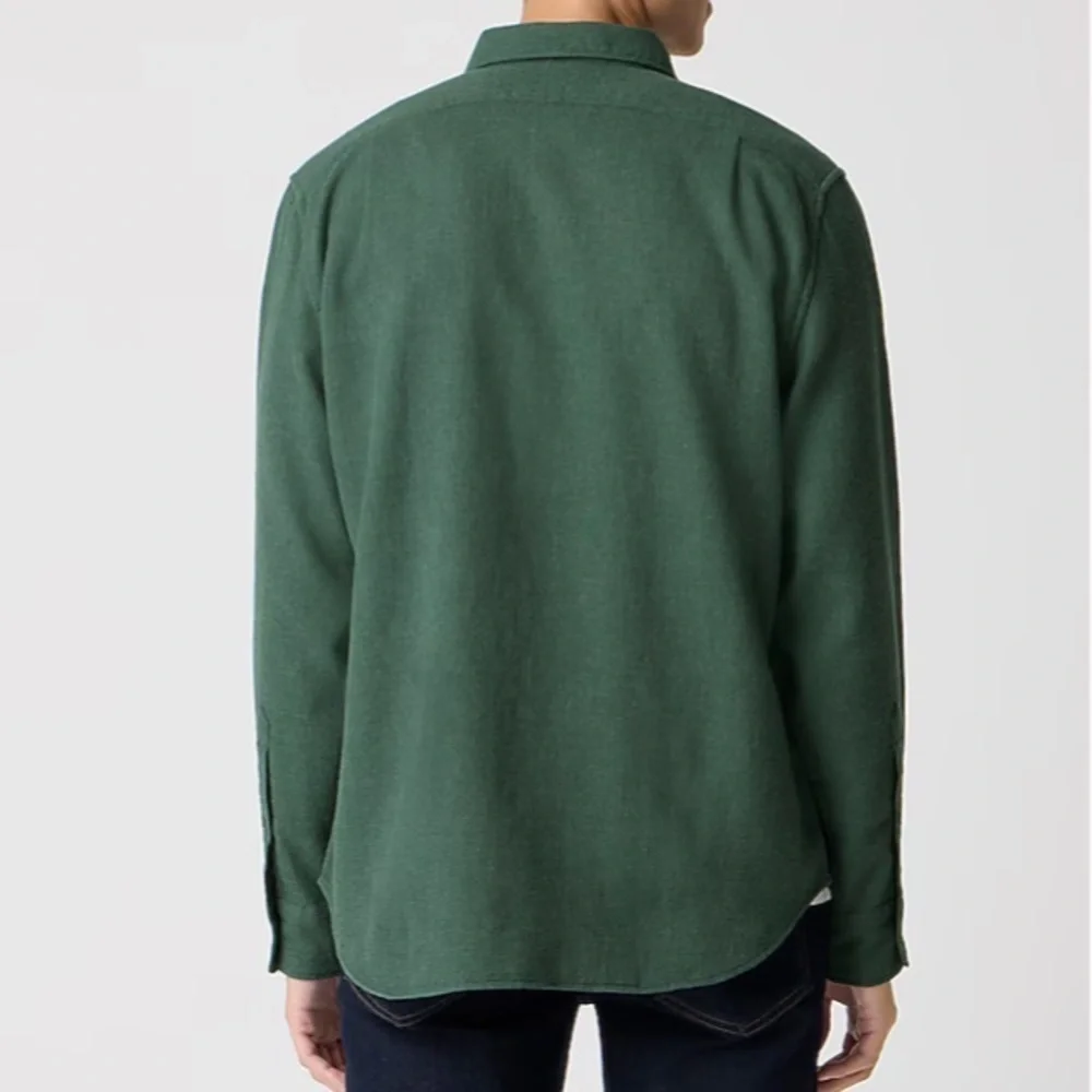 J crew heather sanctuary green Waffle dobby shirt